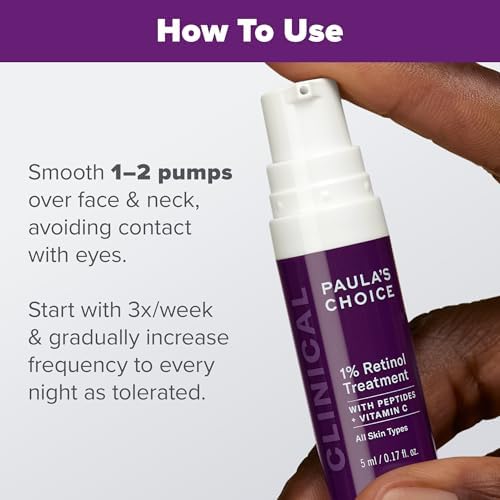 Paula's Choice Clinical 1% Retinol Treatment Cream with Peptides, Vitamin C & Licorice Extract