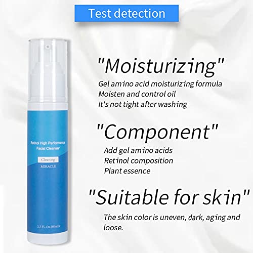 Retinol & Amino Acid Facial Cleansing Gel - Deep Pore Cleansing & Oil Control