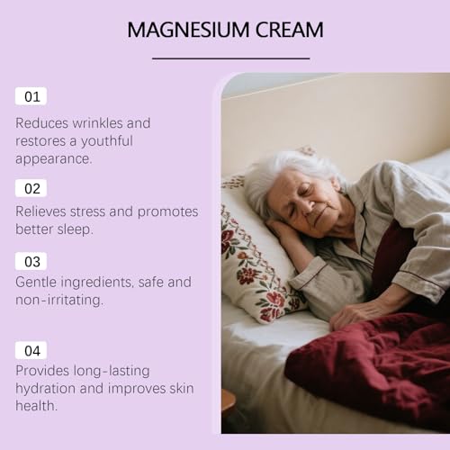 Magnesium Sleep Cream with Lavender & Olive Oil - Muscle Relaxing & Stress Relief Aid