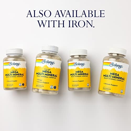 Solaray Mega Multi Mineral (Iron-Free) - 100 Capsules