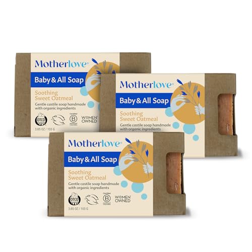 Motherlove Baby & All Gentle Castile Soap - Sweet Oatmeal (3 Pack)