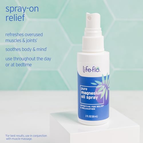 Life-flo Pure Magnesium Oil Spray - 2 oz - Targeted Muscle Relief
