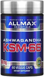 ALLMAX, Essentials, Ashwagandha KSM-66, 600 mg, 60 Veggie Caps (300 mg per Capsule)