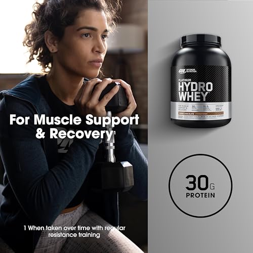Optimum Nutrition Platinum Hydro Whey Protein Powder - Turbo Chocolate 3.5 lbs Hydrolyzed Whey Isolate
