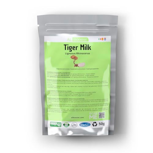 ALIBOOSTER Pure Standardized Tiger Milk Mushroom Extract Powder - 50g