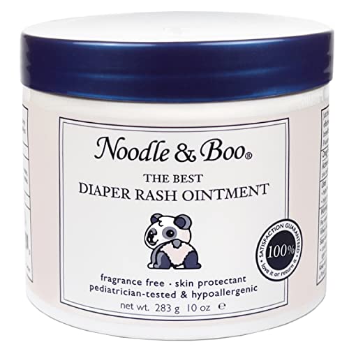 Noodle & Boo The Best Diaper Rash Ointment - Multi-Purpose Baby Skin Care with Zinc Oxide - 10 Oz