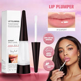 Lip Plumper with Hyaluronic Acid - Clear Moisturizing Lip Gloss for Full, Juicy Lips