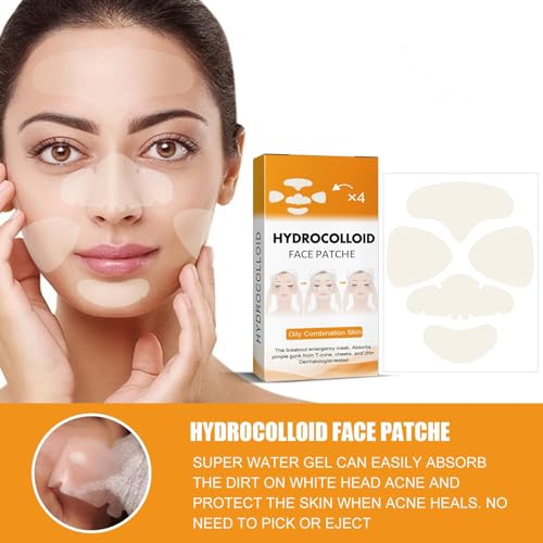 20PCS Hydrocolloid Acne Clearing Patches - Rapid Absorbing & Safe for All Skin Types