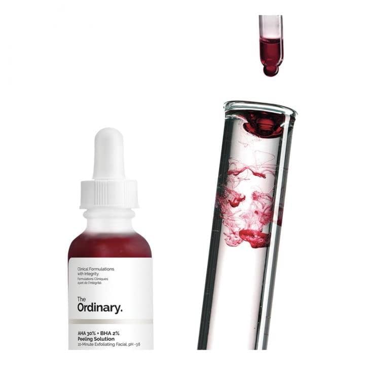 THE ORDINARY AHA 30% + BHA 2% Peeling Solution - Exfoliating Chemical Peel for Face - 30ml