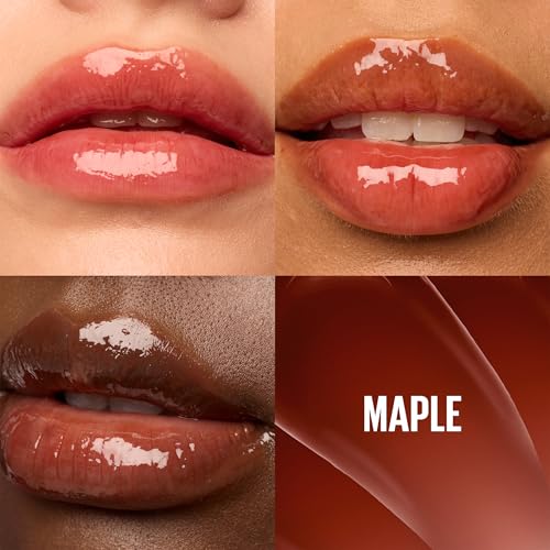 Maybelline New York Lifter Gloss Honey'd - Hydrating Lip Gloss with Hyaluronic Acid (Maple)