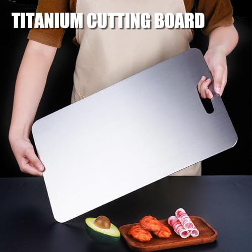 New Titanium Cutting Board – 100% Pure Double-Sided, Food-Grade, 14 x 10 Inches for Kitchen