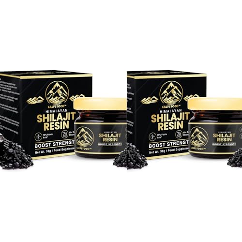 Shilajit Resin 30g - Pure Himalayan Gold Grade with 75% Fulvic Acid & 85+ Trace Minerals