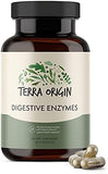 TERRA ORIGIN - Digestive Enzymes with Probiotics | Supports Healthy Digestion | Bromelain, Lactase, Amylase, Lipase | Made in The USA, Gluten-Free | 60 Servings