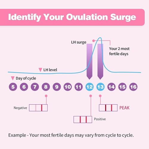 50-Count Ovulation Test Strips Fertility Predictor Kit with Urine Cups