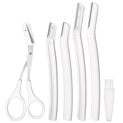 Eyebrow Trimmer with Dermaplaning Tools - Exfoliating Facial Razor for Women and Men
