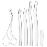 Eyebrow Trimmer with Dermaplaning Tools - Exfoliating Facial Razor for Women and Men