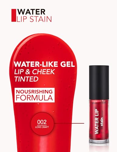 Flormar Water Lip Stain 002 Love Craft - Long-lasting, Hydrating Lip Color