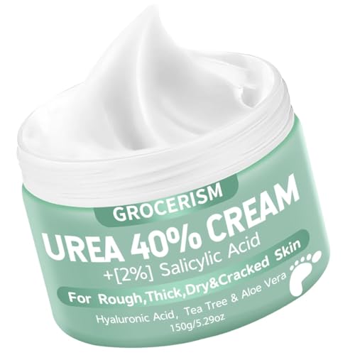 YelaJoy Urea Cream 40% + 2% Salicylic Acid - Maximum Strength Foot Cream for Callus Removal & Deep Moisturization