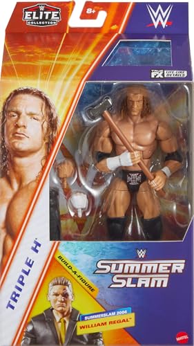 Mattel WWE Elite Collection Triple H SummerSlam Action Figure Set with William Regal BAF Parts