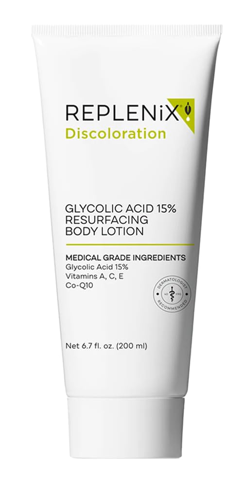 Replenix Glycolic Acid 15% Resurfacing Body Lotion - Medical Grade Exfoliating Cream