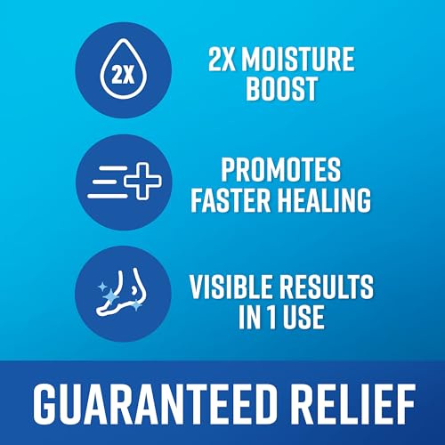 O’Keeffe’s Healthy Feet Heel Repair Kit – Urea & Lactic Acid Foot Cream with Reusable Sleeves for Dry, Cracked Heels