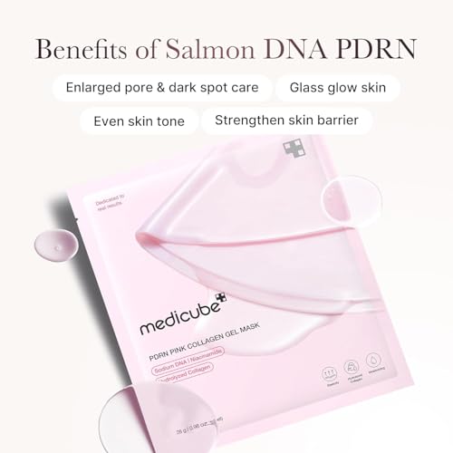 Medicube Salmon DNA PDRN Pink Collagen Jelly Gel Mask - 4 Packs