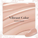 AZUREBEAUTY Nude Nail Polish Set - Light Brown Quick Dry Lacquer (2 PCS)