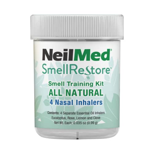 NeilMed Smell Restore All-Natural Smell Training Kit with 4 Essential Oil Inhalers