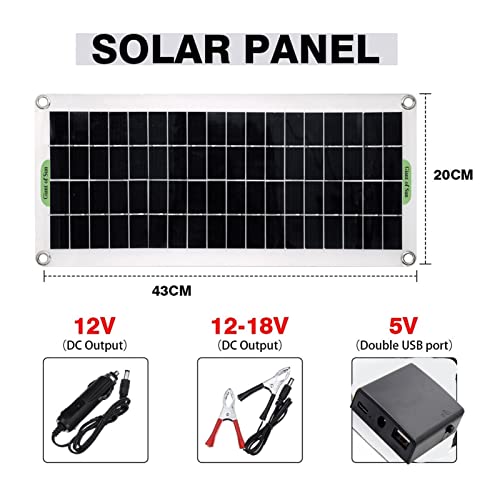 1000W High-Efficiency Solar Panel Kit with 12V Lithium Charge Controller