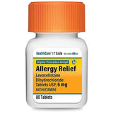 HealthCareAisle Allergy Relief - Levocetirizine Dihydrochloride 5 mg Tablets - 24-Hour Prescription Strength Allergy Relief - 80 Count