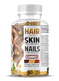 Laperva Hair, Skin and Nails - Biotin Gummies for Strong Hair, Glowing Skin & Healthy Nails, 60 Count