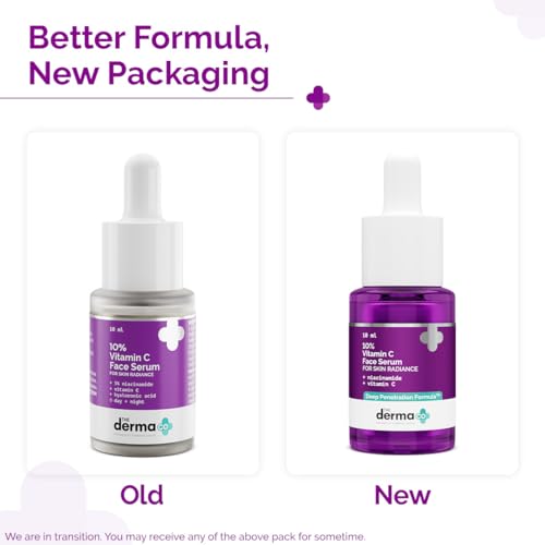 The Derma Co 10% Vitamin C Serum with Niacinamide, Hyaluronic Acid & Ferulic Acid – 10ml