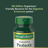 Nature's Bounty Acidophilus Probiotic Supplement, 200 Tablets (Twin Pack) - Digestive Health Support