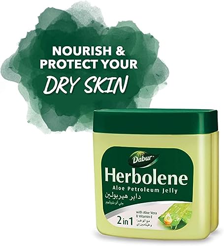 Dabur Herbolene Aloe Petroleum Jelly with Aloe Vera & Vitamin E (425ml)