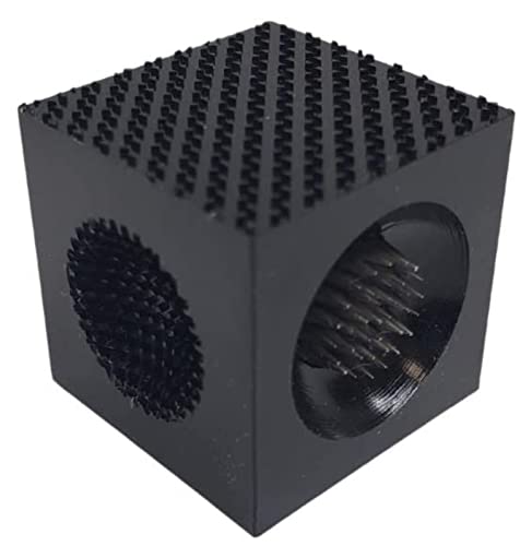 BULLETPROOF Parabellum CUBE2 5-in-1 Pool Cue Tip Tool - Tapper, Perforator, Shaper (Red/Black)