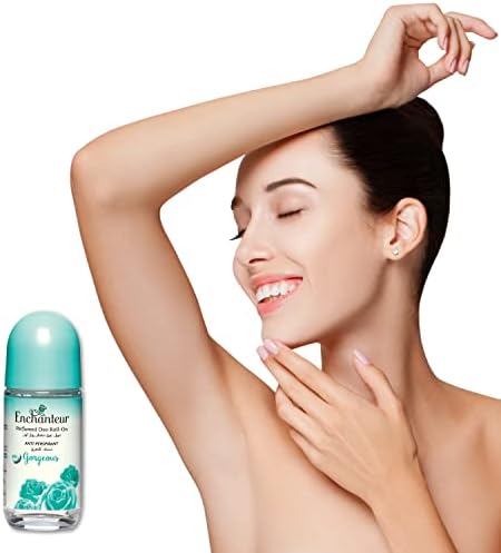 Enchanteur Gorgeous Roll-On Antiperspirant Deodorant - 48hr Protection, Exquisite Fragrance (50ml)