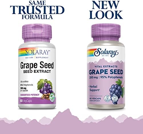 Solaray Grape Seed Extract With Bioflavonoids 60 Vegcaps