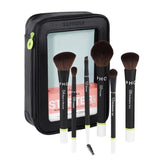 Sephora Favorites The Starter Brush Set - 3 Face Brushes & 3 Eye Brushes with Makeup Bag