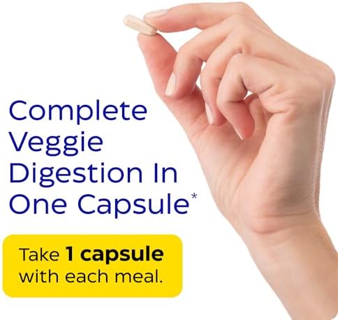 Enzymedica VeggieGest: Vegetarian Digestive Enzyme Support (60 Capsules)