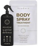 Large Bacne Treatment Body Spray, 8 fl oz, Salicylic & Tea Tree Oil for Hormonalبقى, Cystic Back, Chest Acne Spray, Teens Adults 2000 sprays