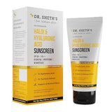 Dr. Sheth’s Sunscreen SPF 50 PA++++ with Hyaluronic Acid & Turmeric Extract - Hydrating, Non-Greasy, No White Cast, 50g