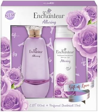Enchanteur Alluring Gift Set: EDT & Perfumed Deodorant (100ml + 75ml)