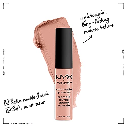 NYX Professional Makeup Soft Matte Lip Cream - Cairo (Matte Pure Nude) | Long-Lasting Liquid Lipstick
