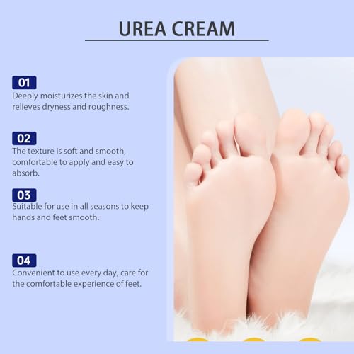 40% Urea Foot Cream - Intense Moisturizer for Cracked Heels & Overnight Repair