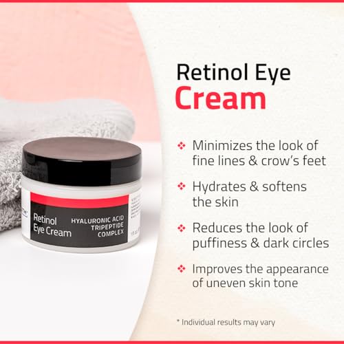 YEOUTH Retinol Eye Cream - Anti Aging, Wrinkles, Firming Eye Bags, Dark Circles