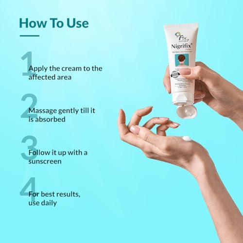 Fixderma Nigrifix Cream for Acanthosis Nigricans - Lactic Acid & Retinol Cream for Dark Body Parts - 50g