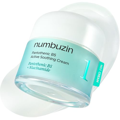 numbuzin Pantothenic Active Soothing Cream – Deep Hydration & Barrier Support with Panthenol | Calming Moisturizer for Sensitive & Dry Skin | Korean Skincare