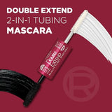 L'Oréal Paris Makeup Double Extend Beauty Tubes Lengthening 2-Step Mascara - Black, 1 Tube