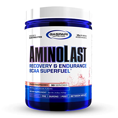 Gaspari Nutrition Amino Last BCAA Recovery Powder Peach Raspberry 30 Servings