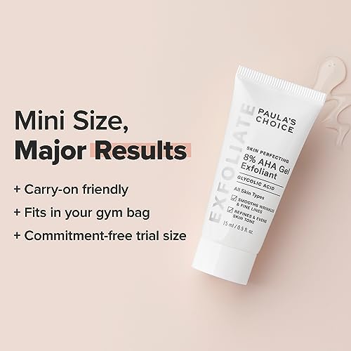 Paula's Choice SKIN PERFECTING 8% AHA Gel Exfoliant - Glycolic Acid with Chamomile & Green Tea, 0.5 oz